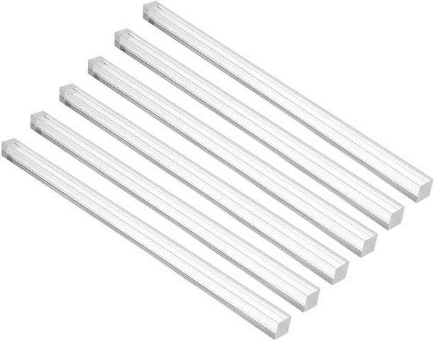 10Pcs Acrylic Square Rods, 3x3x100mm Clear Plastic Rod