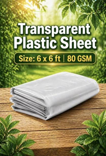 BHARATENTRPRISES Weather Resistant Plastic Cover 6*6 183 cm Acrylic Sheet