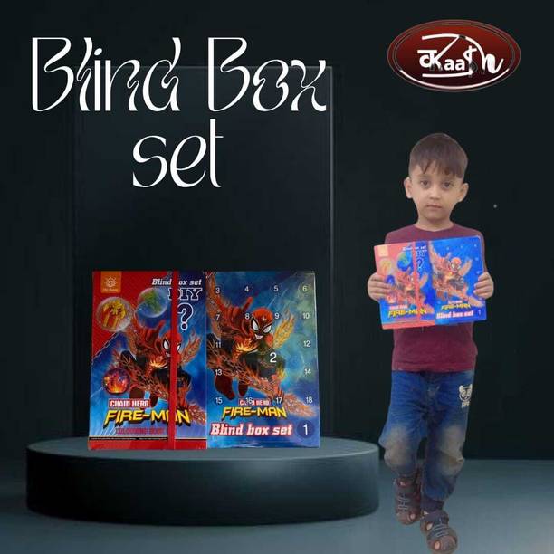 Kaash BLIND BOX SET COLOURING BOOK SET 8 Pcs of Double Lead Random 17 toy Accessory 10 cm Acrylic Sheet