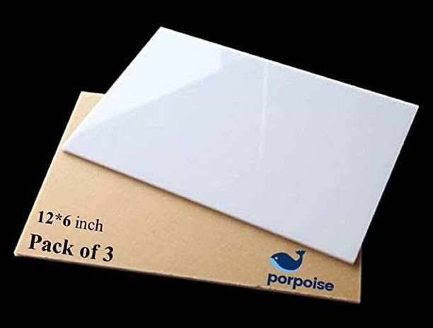 Porpoise White 6inch *12 inch 3 piece 15.2 cm Acrylic Sheet