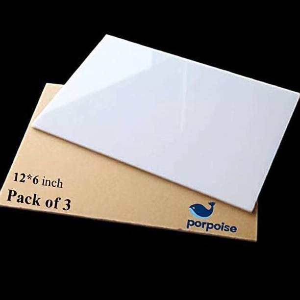 Porpoise White 6inch *12 inch 3 piece 15.2 cm Acrylic Sheet