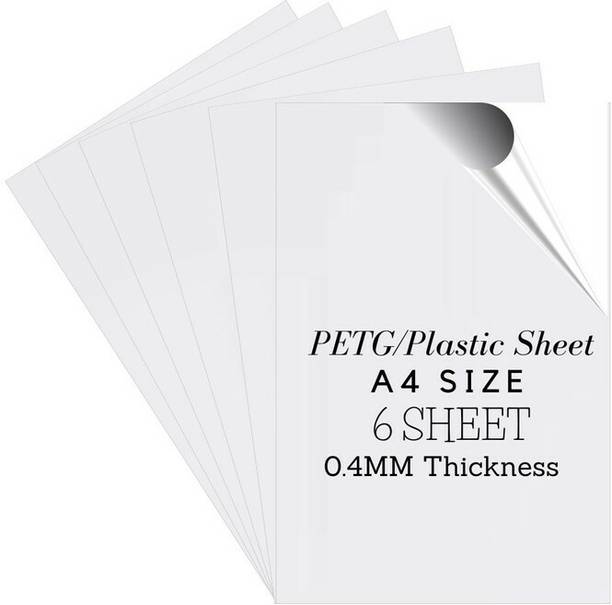 I-Birds Enterprises Clear Transparent Sheet With Double Sided Protective Film Pack Of 6 (A4 Size) 29.7 cm Acrylic Sheet