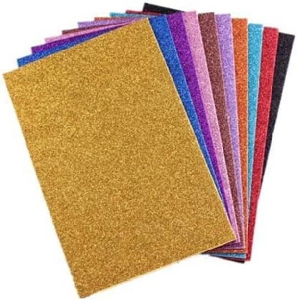 Crafty Pack Of 10 Glitter Foam Sheets 32 cm Acrylic Sheet