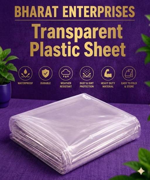 BHARATENTRPRISES Clear Shield Transparent Plastic Sheet size 4*5.5 PACK OF 1 183 cm Acrylic Sheet