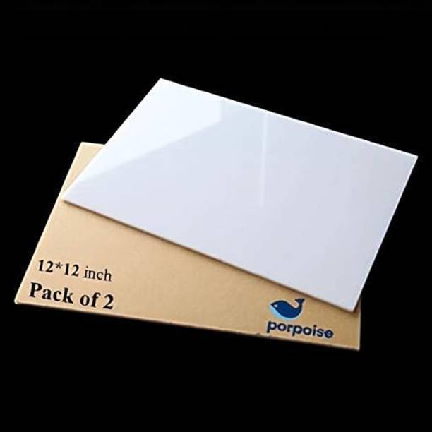 Porpoise White 12*12 inch Pack of 2 30.5 cm Acrylic Sheet