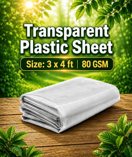 BHARATENTRPRISES ClearShield Transparent Plastic Sheet size 3*4 (PACK OF 1) 183 cm Acrylic Sheet