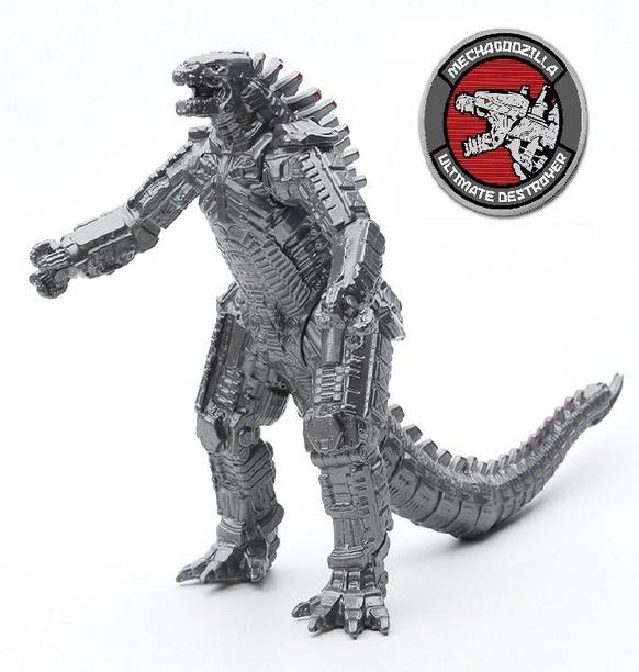 FOZZO-SK New Silver MECHA GODZILLA Action Figure Toy Monster Godzilla Movie Model Kids