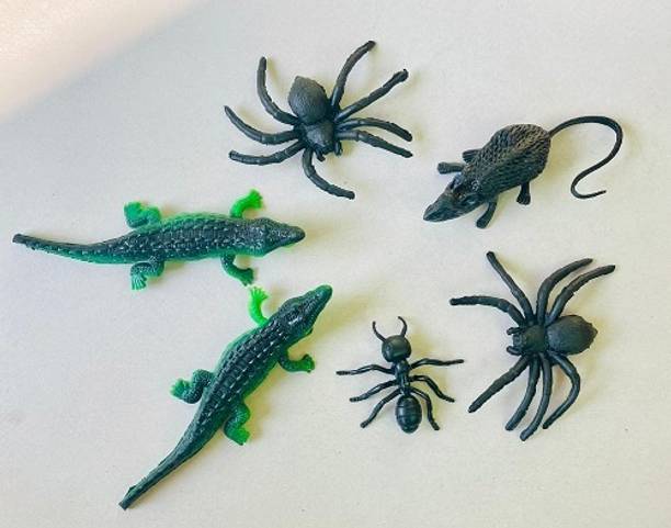 Vedy toys for kids crocodile, spider, ant gang (set of 6)