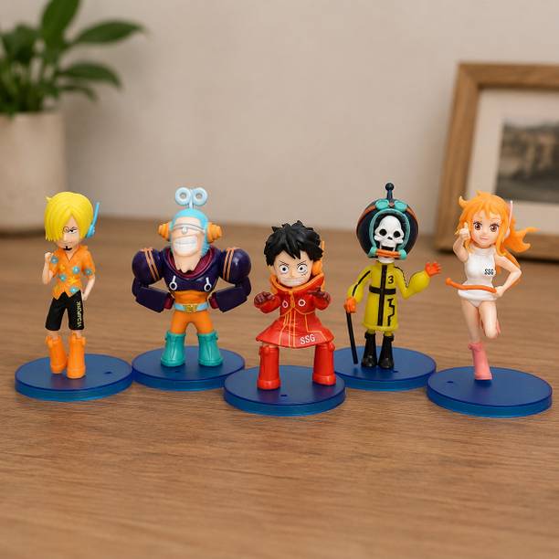Kiva Enterprise One Piece Egghead Arc Luffy & Crew Figure Set of 5 PCS | [9 CM]