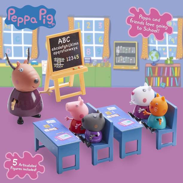 RIGHT SEARCH Peppa Classroom Playset for Kids
