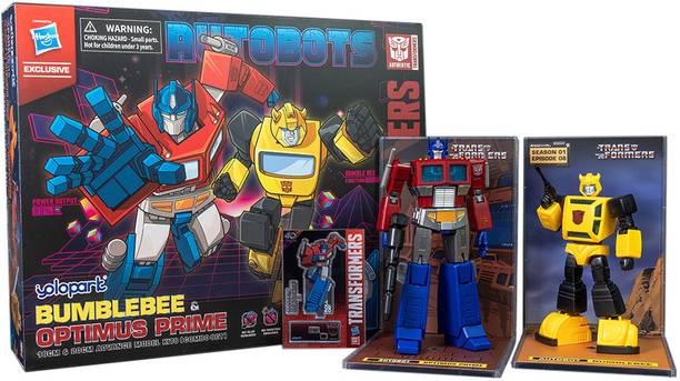 ट्रांसफॉर्मर AMK Series W2 Generation One Optimus Prime&Bumblebee Action Figure, Age 15+