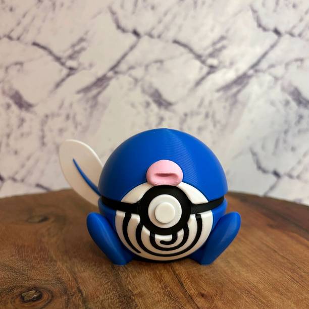 Yup That 3D Guy Poliwag Pokeball-It Opens (3D printed and hand painted)
