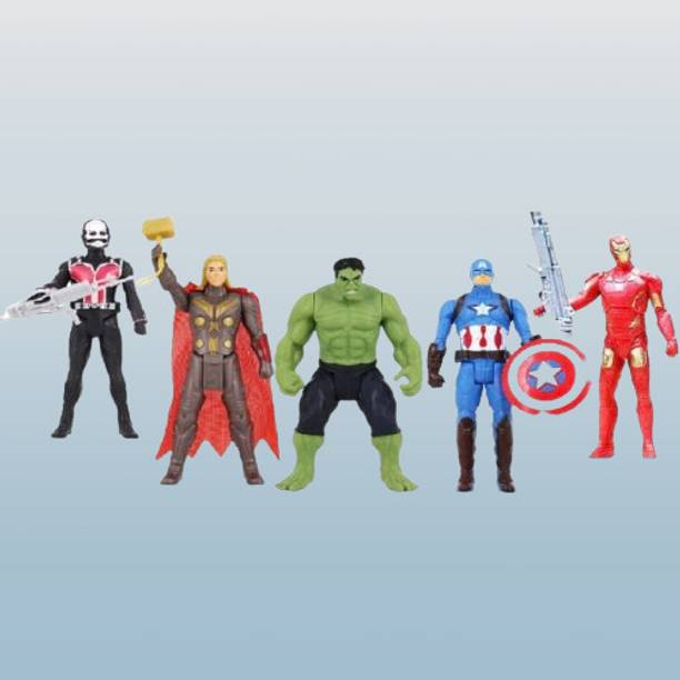 KHYALI Superheros Action Figure Toys|Set of 5 Avengers Figures Toys For Kids|K108