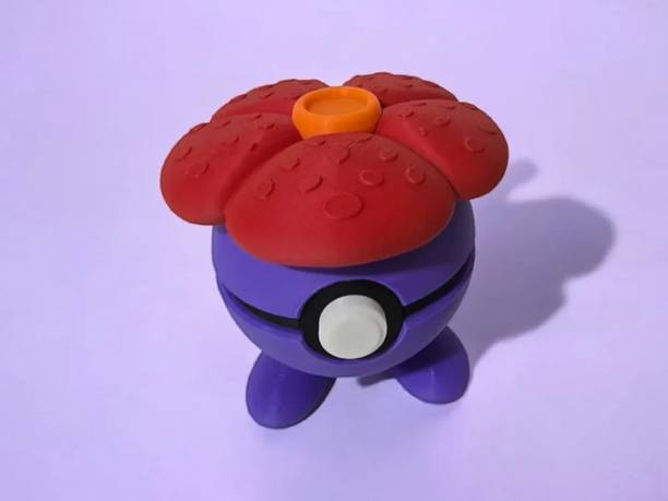 Yup That 3D Guy Vileplume Pokeball-It Opens (3D printed and hand painted)