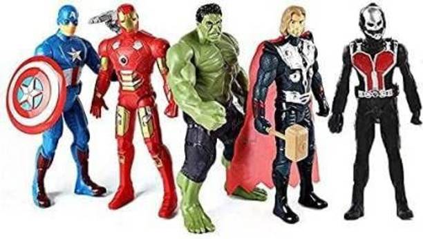 Suthar's Super Hero Avengerss Kids Toy Set of 5 Super Hero Action Figure