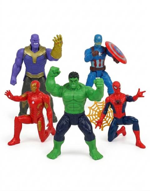 PlayNestt Super Hero Avengers Endgame Action Figure (Pack of 5)