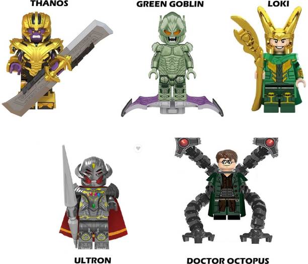 FOZZO-SK Avengers Super Villains Multiverse Saga Tiny Building Blocks Legoing Figures