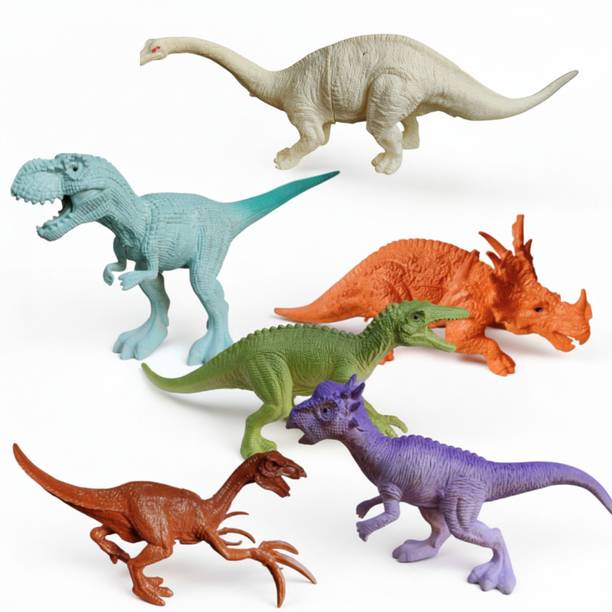 ZESTHOME Latest 6 Pcs Realistic Dinosaur Toys for Kids | Educational Animal Gift Toy