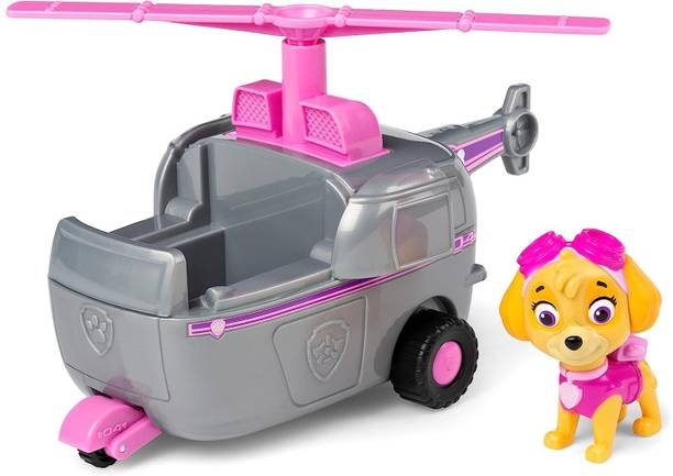 PAW PATROL Skye Helicopter Vehicle with Collectible Figure, for Kids Aged 3 and Up