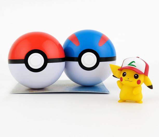 Playko Pokémon Battle Figures in Poké Ball Large 2-Pack
