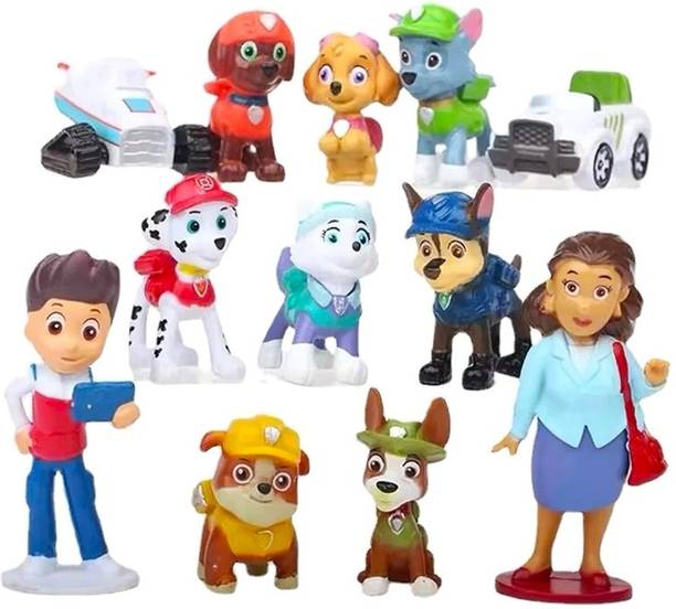 Delite New PAW PATROL Cartoon Puppies Cute Friends TINY Toys Figures Models