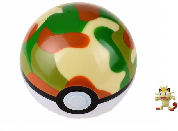 Delite Super Pokemon Pop Out POKE Ball Random With Tiny Toy Cartoon Figure