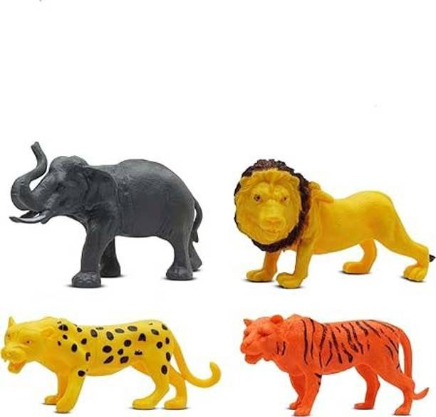 ZIQRA TOYS 4 Animals toy, Animal Figure,Learning and Educational Toys for Kids