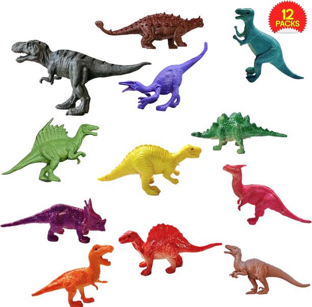 ZESTHOME Latest Realistic Dinosaur Toys for Kids – 12 Small Dino Figures Learning To