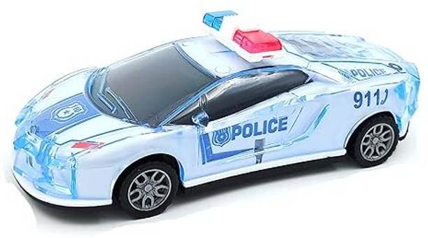 K V Toys Police Car | 3D Lights, Cool Music & Siren for Realistic Play | Battery Operated