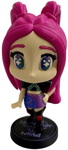 YellowCrown 3DMira Cute Chibi Girl Action Figure with Base Stand (PLA)