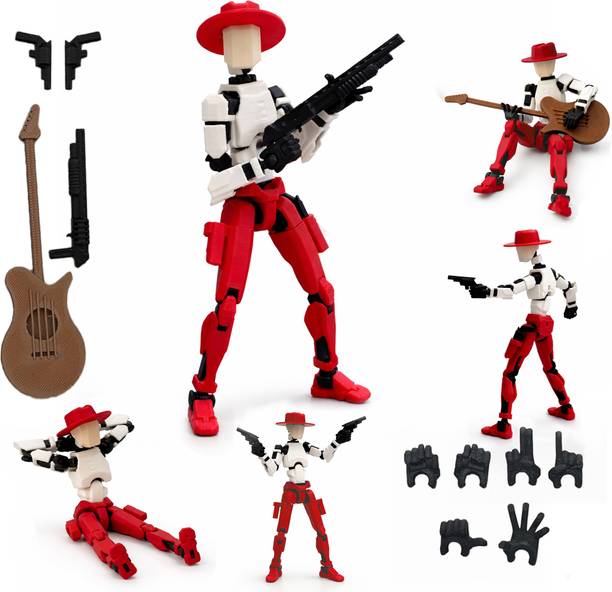 Bhootia (Assembly Completed ) Cowboy Dummy 13 robot Toy | Weapons | Guitar