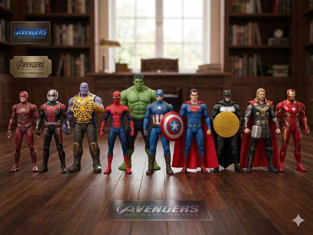 BAIRNINO Superhero Avengers Action Figures Toy Pack | 10 Characters Combo Set for Kids