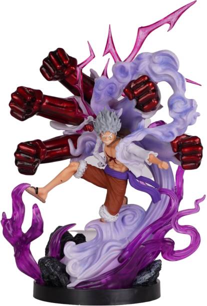 OFFO OnePiece Anime Luffy Gear 5 Sun God Nika Action Figure For Home Decor