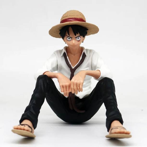 Mubco Anime One Piece Monkey D Luffy Sitting Figure Col...