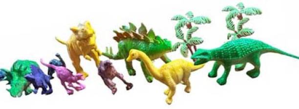 SALEOFF Realistic Dinosaur Figures Playset Rubber Wild Animal Dinosaur Kids Toys -374