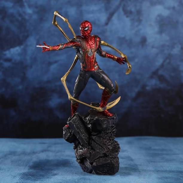 Swakrti Spider-Man Iron Spider Action Figure PVC Collectible Display Toy Statue