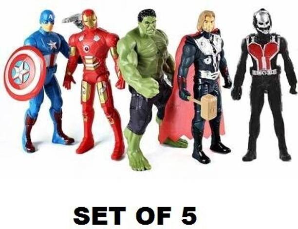 AKANSHA Avengers Action Figures / Toy Figures Set of 5 Super Hero Team