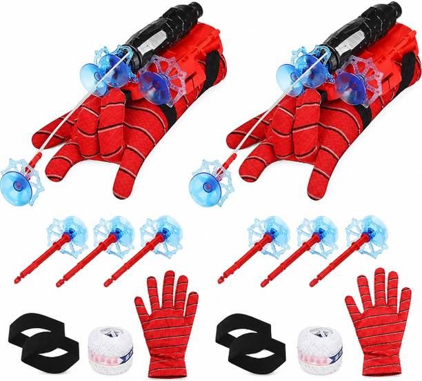 Nizix Kids Spider Web Shooter Wrist Launcher Toy for Fun Play Birthday Gift Set
