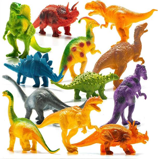 KavyaTanishq 12Pcs Dinasours Toy for Boys Girls, Dinasour Big Toys for Boys, Toddlers