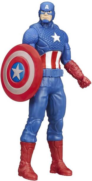 BeautyBazaar Captain America Action Figure, 6-Inch, Super Hero Toys and Figures