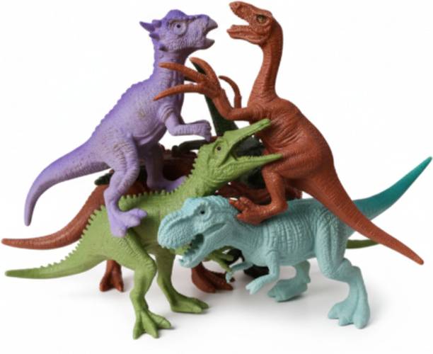 SHETTY TOYS 4 Pcs Realistic Dinosaur Toys for Kids | Educational Jurassic Toys for Boys