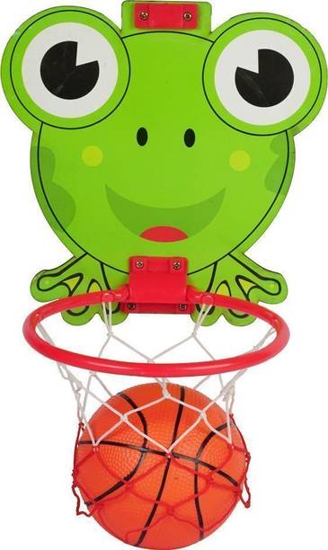 asian Frog Wooden Basketball Board with Net & Ball – Indoor Outdoor Playse