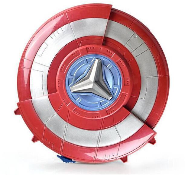 Akvanar Captain America Mask 2 in 1 Shield Hidden Launcher Soft Gun