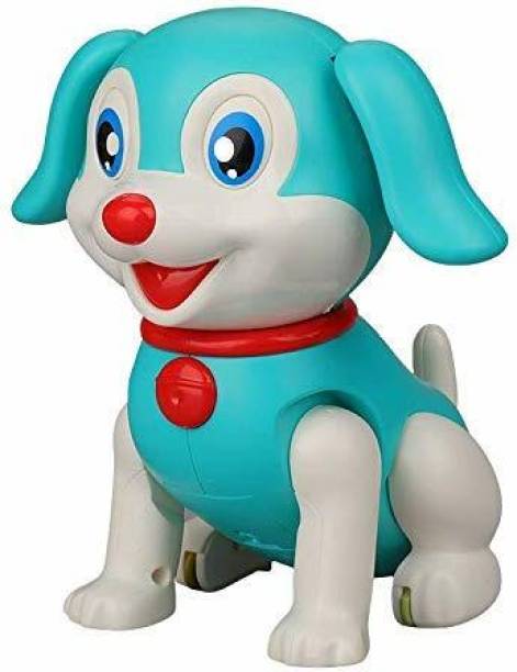 KAVANA Crawling Musical Dancing Dog Toy for Kids with LED Lights