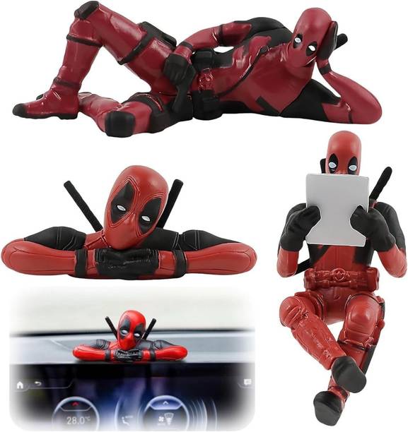 FIDEO Deadpool Action Figure 3pcs Set Superhero For Car Decor Toy And for Home Decor
