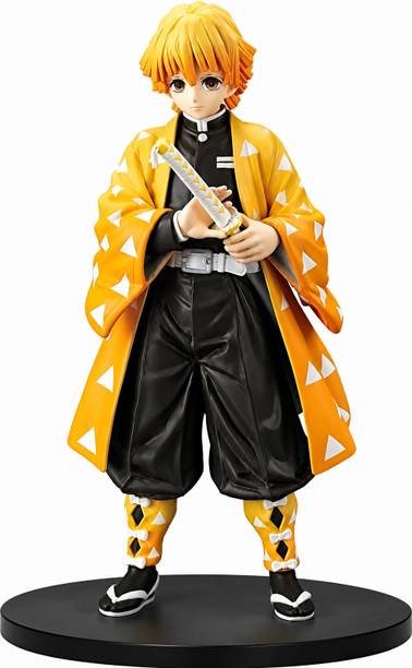crezor toys Zenitsu Agatsuma Action Figure 16 CM | Demon Slayer Anime Collectible Toy
