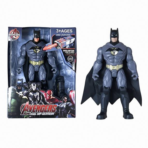 echomart Bat Man Toy with Light & Arm Launcher Accessory