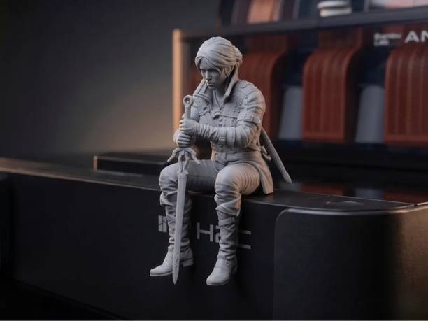 aindiancart Ciri of Cintra The Witcher 3 Desk Companion | 3D Printed Shelf Sitte
