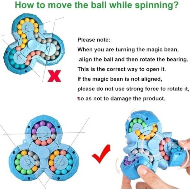 AQUATIDE Blue Rotating Spinner Puzzle Game for Kids