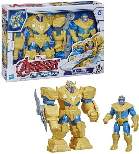 Avengers Marvel Mech Strike 7-inch Action Figure Toy Thanos And Blade Weapon Accessory&nbsp;(Multicolor)